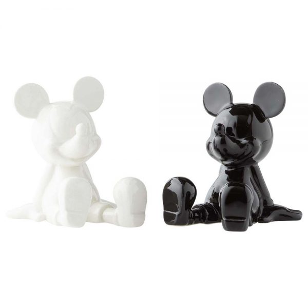 Disney Black and White Mickey Mouse Salt and Pepper Shaker Set