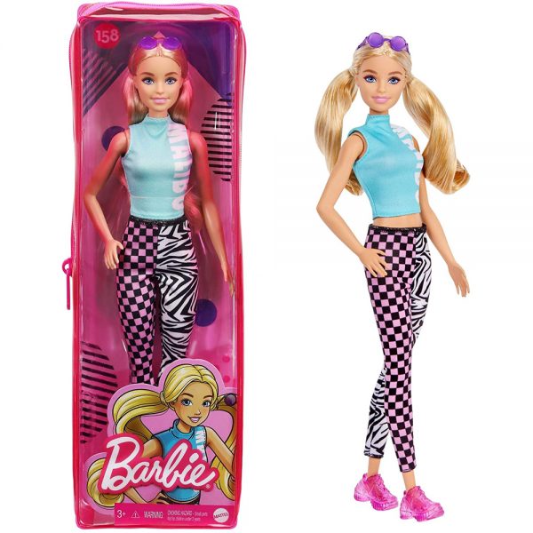 Barbie Fashionista Doll #158 with Long Blonde Pigtails